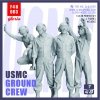 Gloria F48003 USMC Ground Crew 4 x 3D Printed figures 1/48